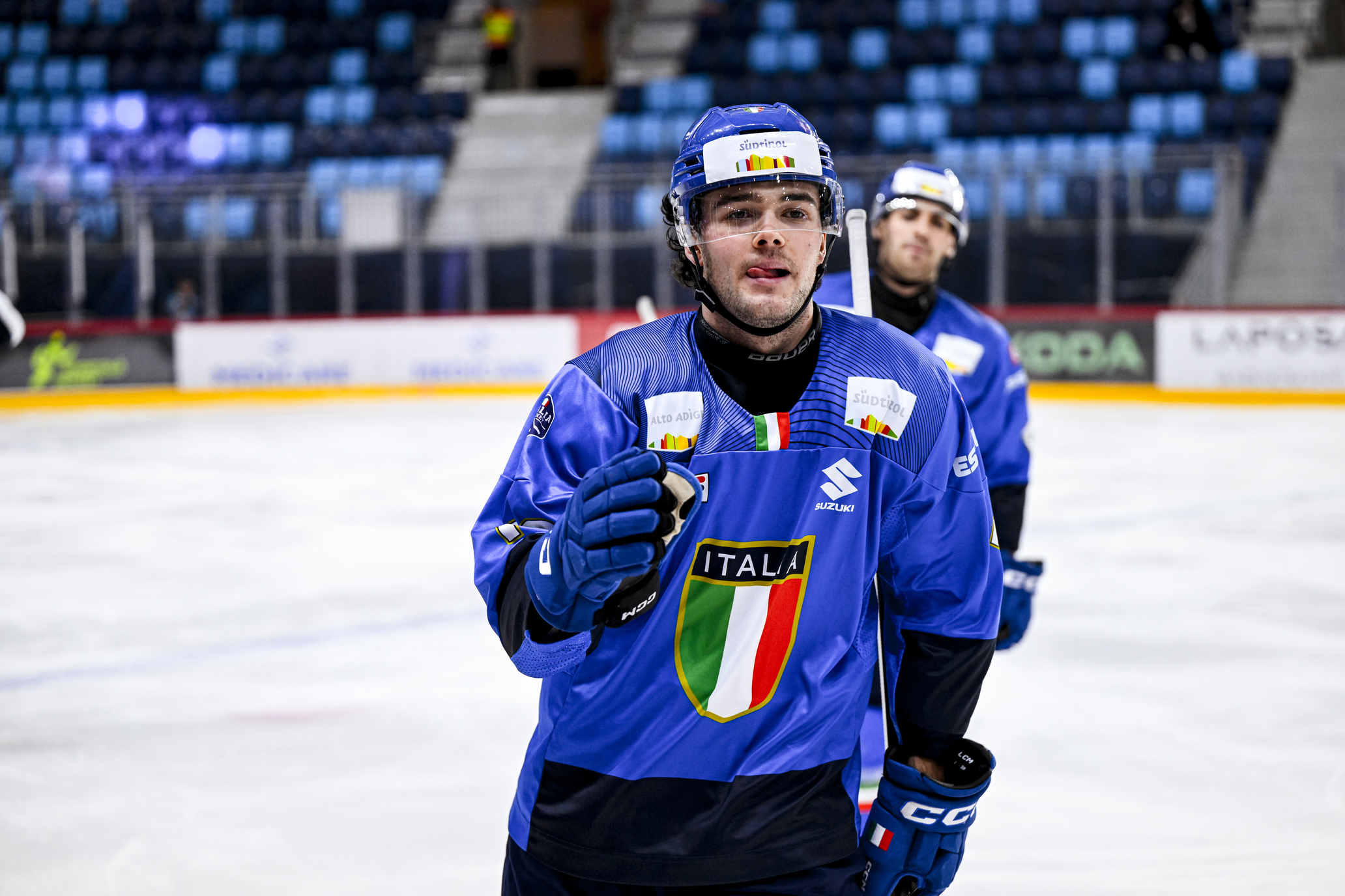 Storie Azzurre, Tommy Purdeller: "Ho già realizzato diversi sogni nella mia vita. Alle Olimpiadi per vivere sensazioni uniche con l'Italia". Credito foto: HIHF- David Voros
